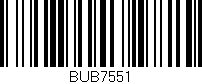 Código de barras (EAN, GTIN, SKU, ISBN): 'BUB7551'