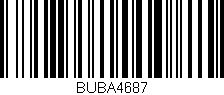 Código de barras (EAN, GTIN, SKU, ISBN): 'BUBA4687'