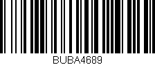 Código de barras (EAN, GTIN, SKU, ISBN): 'BUBA4689'