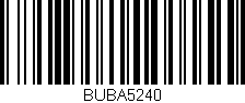 Código de barras (EAN, GTIN, SKU, ISBN): 'BUBA5240'
