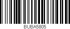 Código de barras (EAN, GTIN, SKU, ISBN): 'BUBA5805'