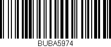 Código de barras (EAN, GTIN, SKU, ISBN): 'BUBA5974'
