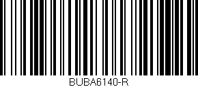 Código de barras (EAN, GTIN, SKU, ISBN): 'BUBA6140-R'
