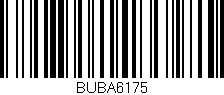 Código de barras (EAN, GTIN, SKU, ISBN): 'BUBA6175'