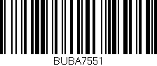 Código de barras (EAN, GTIN, SKU, ISBN): 'BUBA7551'
