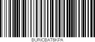 Código de barras (EAN, GTIN, SKU, ISBN): 'BURICBAT6KPA'