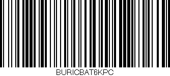Código de barras (EAN, GTIN, SKU, ISBN): 'BURICBAT6KPC'