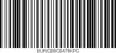 Código de barras (EAN, GTIN, SKU, ISBN): 'BURICBBCBAT6KPC'