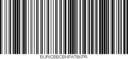 Código de barras (EAN, GTIN, SKU, ISBN): 'BURICBBCBNPAT6KPR'