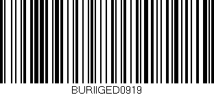 Código de barras (EAN, GTIN, SKU, ISBN): 'BURIIGED0919'