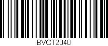 Código de barras (EAN, GTIN, SKU, ISBN): 'BVCT2040'