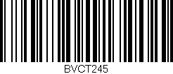 Código de barras (EAN, GTIN, SKU, ISBN): 'BVCT245'