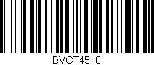 Código de barras (EAN, GTIN, SKU, ISBN): 'BVCT4510'