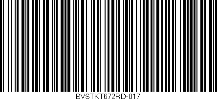 Código de barras (EAN, GTIN, SKU, ISBN): 'BVSTKT672RD-017'