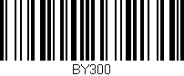 Código de barras (EAN, GTIN, SKU, ISBN): 'BY300'