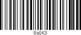 Código de barras (EAN, GTIN, SKU, ISBN): 'Ba042l'