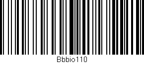 Código de barras (EAN, GTIN, SKU, ISBN): 'Bbbio110'