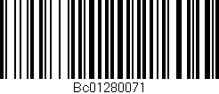 Código de barras (EAN, GTIN, SKU, ISBN): 'Bc01280071'