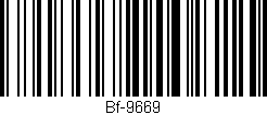 Código de barras (EAN, GTIN, SKU, ISBN): 'Bf-9669'
