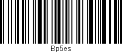 Código de barras (EAN, GTIN, SKU, ISBN): 'Bp5es'