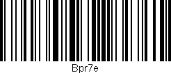 Código de barras (EAN, GTIN, SKU, ISBN): 'Bpr7e'