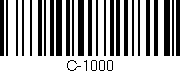 Código de barras (EAN, GTIN, SKU, ISBN): 'C-1000'