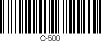 Código de barras (EAN, GTIN, SKU, ISBN): 'C-500'