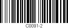 Código de barras (EAN, GTIN, SKU, ISBN): 'C0091-2'