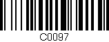 Código de barras (EAN, GTIN, SKU, ISBN): 'C0097'