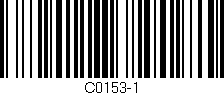 Código de barras (EAN, GTIN, SKU, ISBN): 'C0153-1'