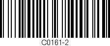 Código de barras (EAN, GTIN, SKU, ISBN): 'C0161-2'