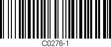 Código de barras (EAN, GTIN, SKU, ISBN): 'C0276-1'