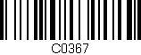 Código de barras (EAN, GTIN, SKU, ISBN): 'C0367'