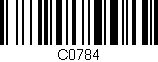 Código de barras (EAN, GTIN, SKU, ISBN): 'C0784'