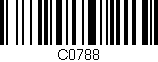 Código de barras (EAN, GTIN, SKU, ISBN): 'C0788'