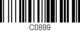 Código de barras (EAN, GTIN, SKU, ISBN): 'C0899'