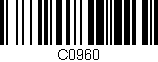 Código de barras (EAN, GTIN, SKU, ISBN): 'C0960'