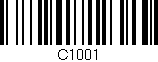 Código de barras (EAN, GTIN, SKU, ISBN): 'C1001'