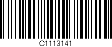 Código de barras (EAN, GTIN, SKU, ISBN): 'C1113141'