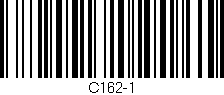 Código de barras (EAN, GTIN, SKU, ISBN): 'C162-1'