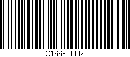 Código de barras (EAN, GTIN, SKU, ISBN): 'C1668-0002'