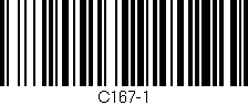 Código de barras (EAN, GTIN, SKU, ISBN): 'C167-1'