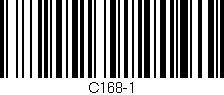 Código de barras (EAN, GTIN, SKU, ISBN): 'C168-1'