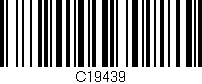Código de barras (EAN, GTIN, SKU, ISBN): 'C19439'