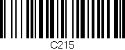 Código de barras (EAN, GTIN, SKU, ISBN): 'C215'