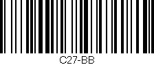 Código de barras (EAN, GTIN, SKU, ISBN): 'C27-BB'