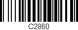 Código de barras (EAN, GTIN, SKU, ISBN): 'C2860'