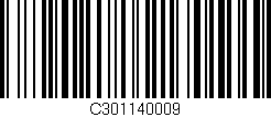Código de barras (EAN, GTIN, SKU, ISBN): 'C301140009'