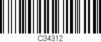 Código de barras (EAN, GTIN, SKU, ISBN): 'C34312'