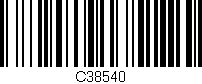 Código de barras (EAN, GTIN, SKU, ISBN): 'C38540'